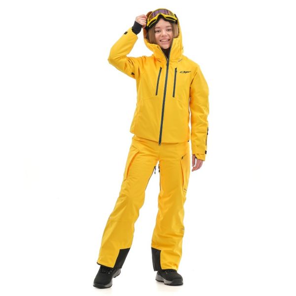 Куртка горнолыжная Dragonfly утепленная Gravity Premium Woman Yellow-Dark в Луганске