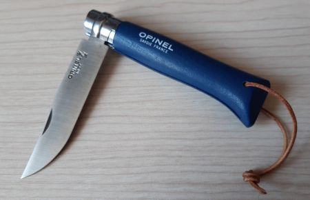 Нож Opinel №8 Trekking н/с, синий 002212