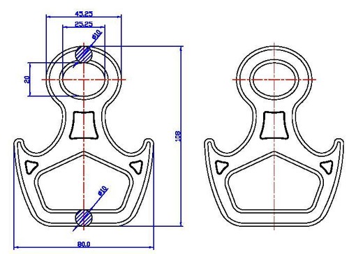  Спусковое устройство Вертикаль 8 рогатая малая дюраль в Луганске  