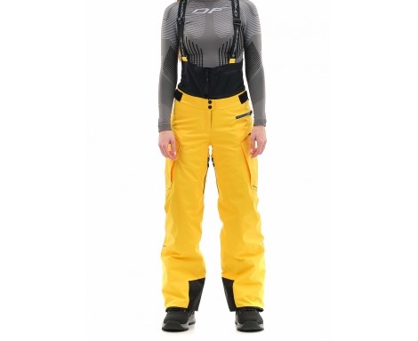 Брюки горнолыжные Dragonfly Gravity Premium Woman Yellow-Dark Ocean в Луганске