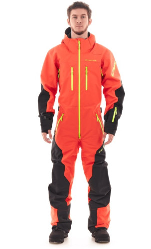 Комбинезон сноубордический Dragonfly SuperLight 3L Man Dark Red-Yellow 2024 в Луганске