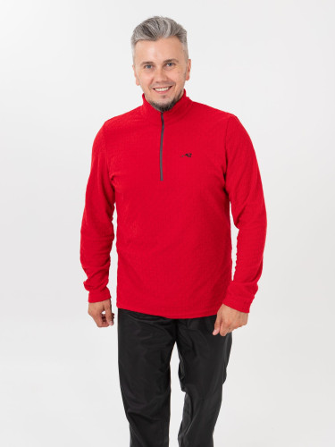 Куртка-анорак Rosomaha флисовая (красный фактурный)