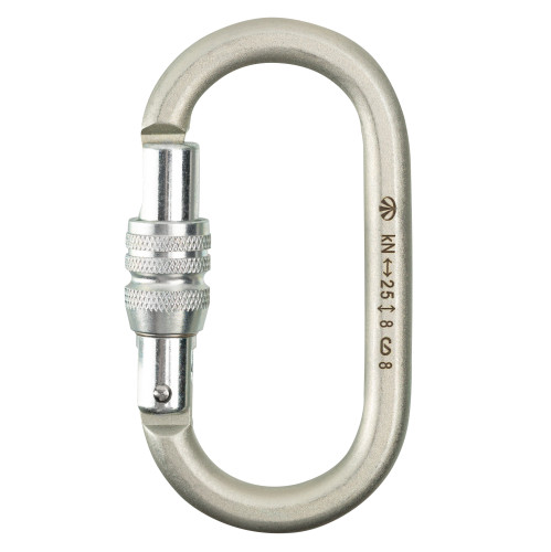  Карабин Вертикаль овал стальной Люкс с муфтой (кейлок) в Луганске  