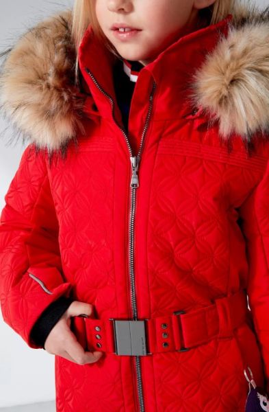 Куртка горнолыжная Poivre Blanc с иск.мехом W21-1003-JRGL/A красный в Луганске