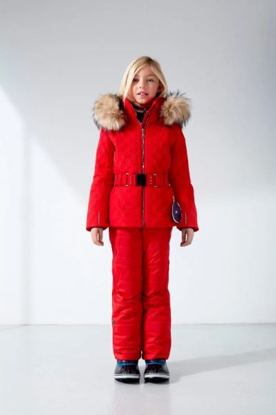 Куртка горнолыжная Poivre Blanc с иск.мехом W21-1003-JRGL/A красный в Луганске