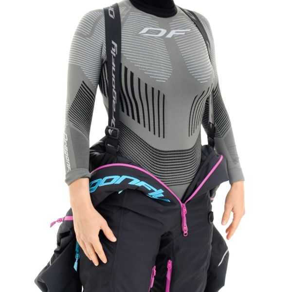 Комбинезон сноубордический Dragonfly Premium Woman Black-Pink 2023 в Луганске