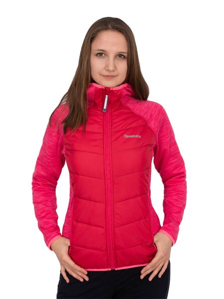 Куртка женская комбинированная "Оя" (розовый)