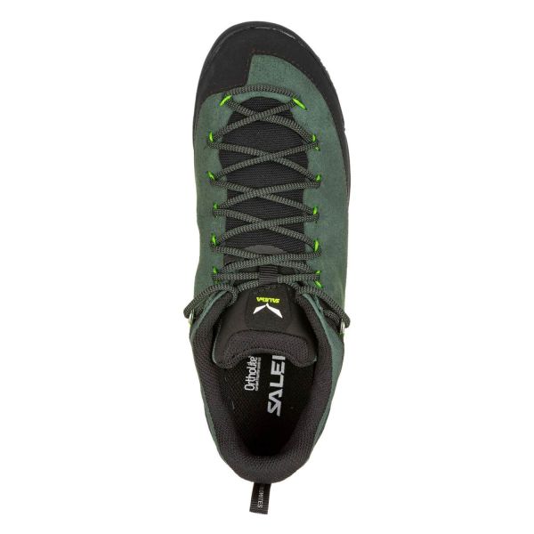 Купить ботинки salewa ms wildfire leather raw green/black в Луганске