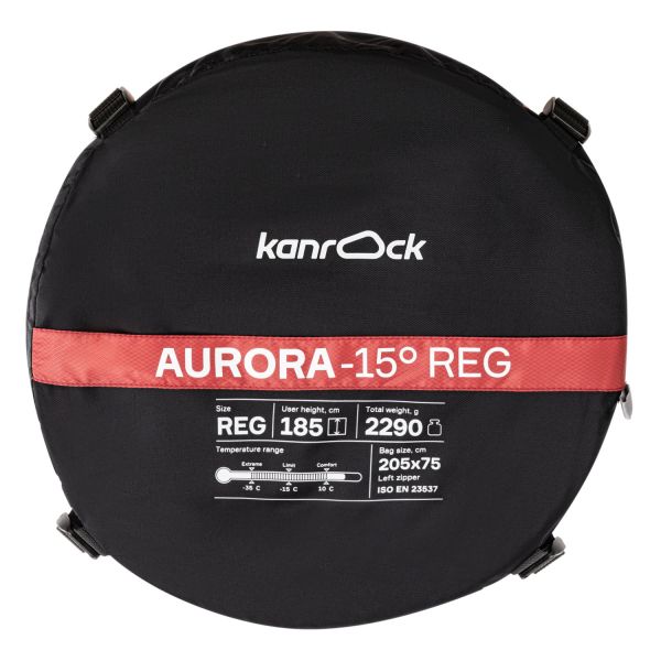 Спальник Kanrock Aurora -15 Regular Red левый