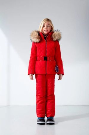 Куртка горнолыжная Poivre Blanc с иск.мехом W21-1003-JRGL/A красный в Луганске