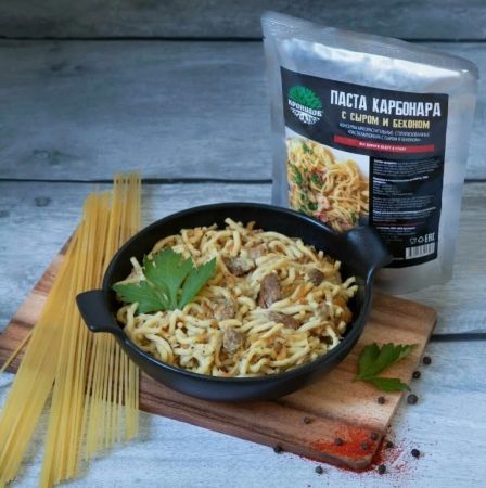 Консервы мясорастительные стерилизованные рубленые "Паста Карбонара с сыром и беконом"