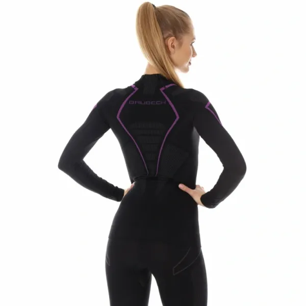 Футболка Brubeck Thermo Nilit Heat черный/розовый женская в Луганске