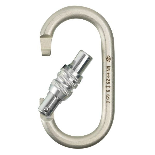  Карабин Вертикаль овал стальной Люкс с муфтой (кейлок) в Луганске  