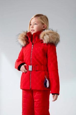 Куртка горнолыжная Poivre Blanc с иск.мехом W21-1003-JRGL/A красный в Луганске