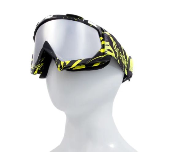 Купить очки мотоциклетные/снегоходные следопыт м6,линзы chrome silver+ transparent в Луганске
