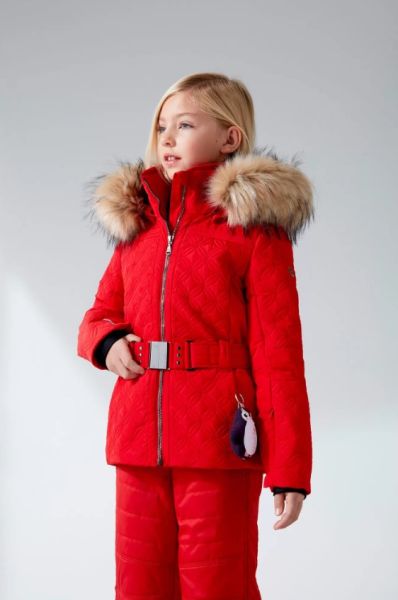 Куртка горнолыжная Poivre Blanc с иск.мехом W21-1003-JRGL/A красный в Луганске