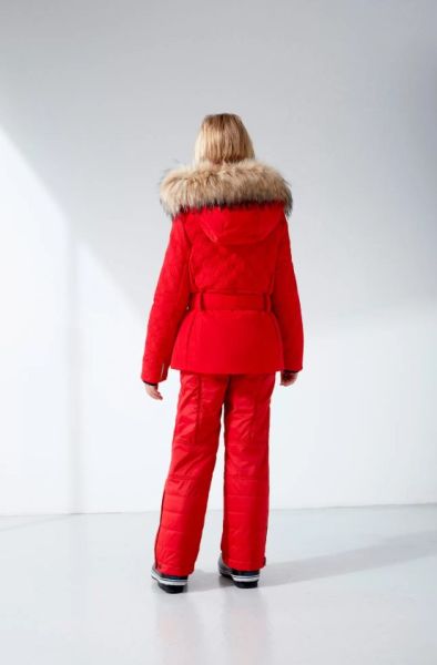 Куртка горнолыжная Poivre Blanc с иск.мехом W21-1003-JRGL/A красный в Луганске