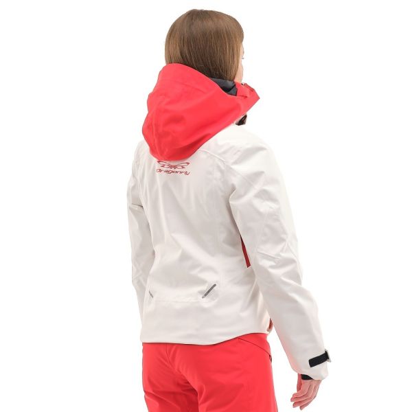 Куртка горнолыжная Dragonfly утепленная Gravity Premium Woman Gray-Red в Луганске