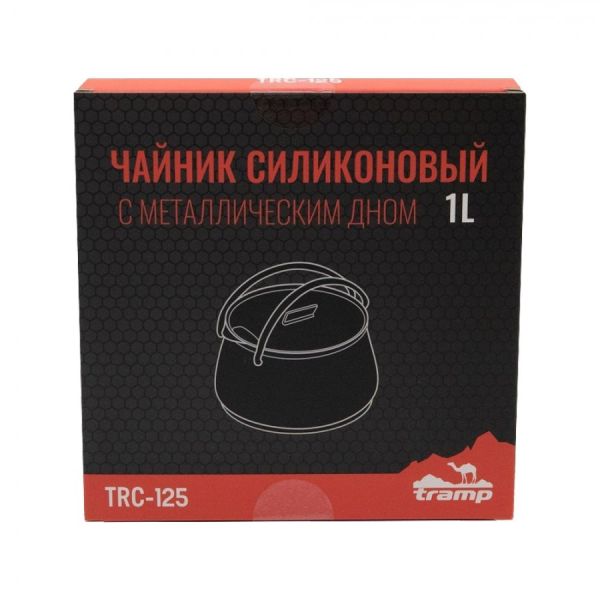 Чайник Tramp складной силиконовый 1л аквамарин
