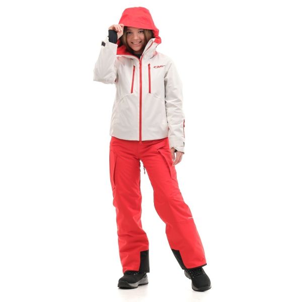Куртка горнолыжная Dragonfly утепленная Gravity Premium Woman Gray-Red в Луганске