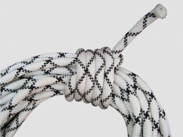  Веревка Шнур статика д.10 мм.48 пр.аб белый в Луганске  