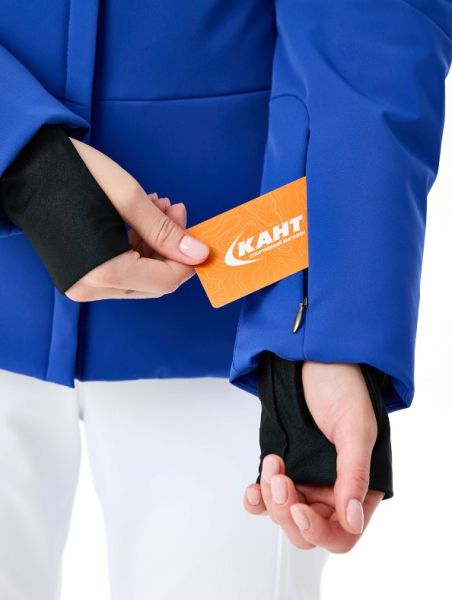 Куртка горнолыжная Poivre Blanc с иск.мехом W24-0802-WO/A синий в Луганске