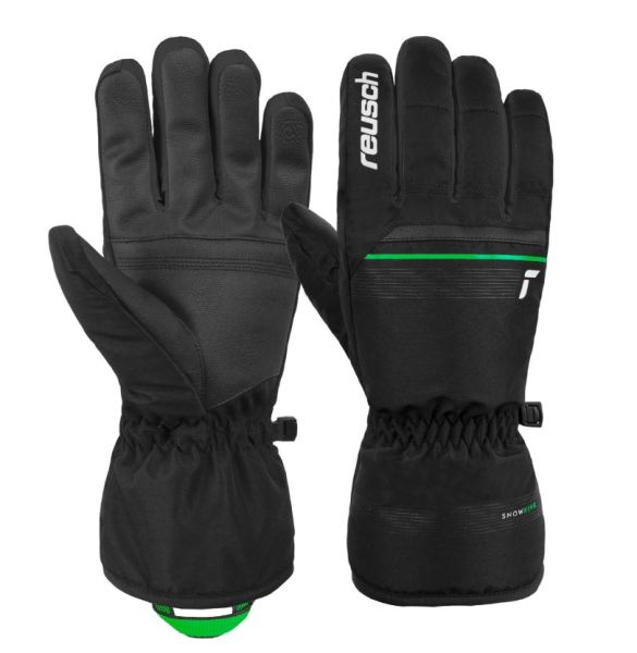 Перчатки Reusch Snow King Black/Neon Green в Луганске